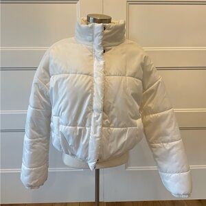 Z by Zella Puffer Jacket • Winter White • Size M (Fits Small) Never Worn